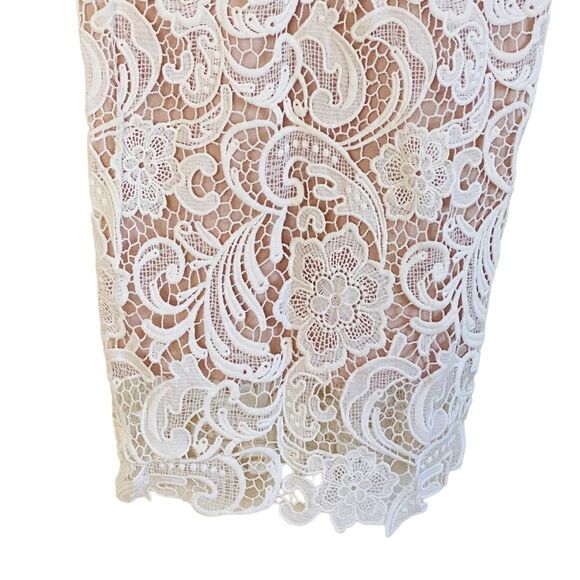 L’ATISTE by Amy White Crochet Lace Midi Dress Sz S - Picture 10 of 15